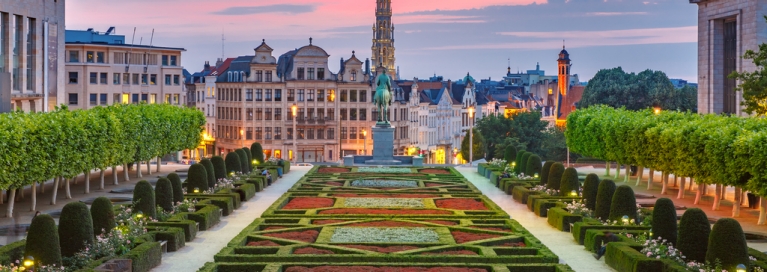 belgium-brussels-city-hall-mont-des-arts-sunset