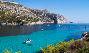 france-marseille-Calanques-Sormiou-mediterranean-sea-bay-boats-small