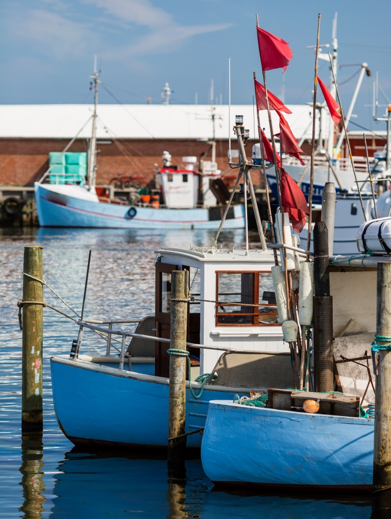 The harbour in Gilleleje, Denmark 