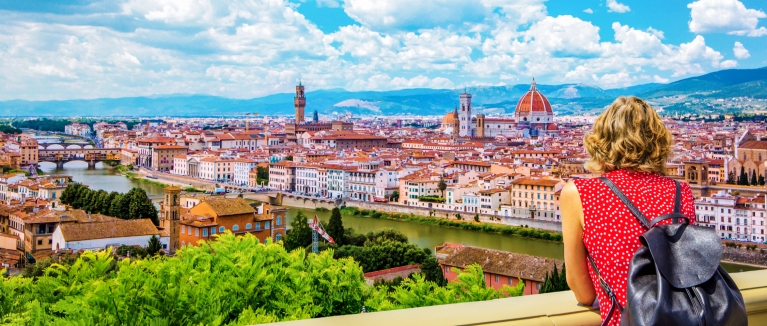 Tourist in Florence