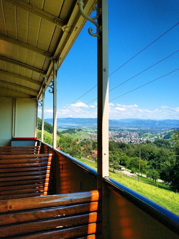 Rorschach-Heiden railway line open carriage