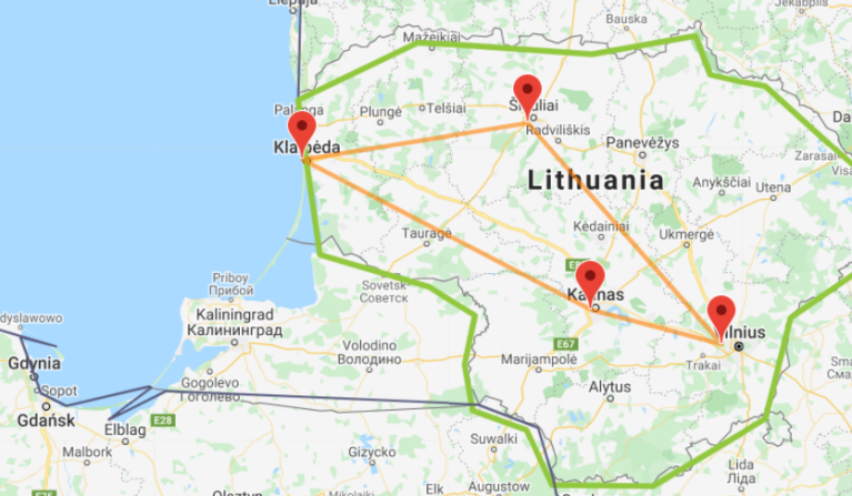 Lithuania map