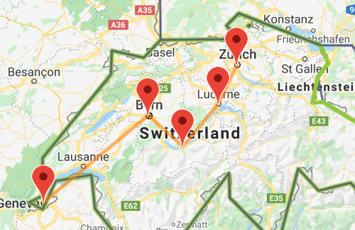 Switzerland map